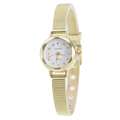 Steel Mesh Band Quartz Wrist Watch