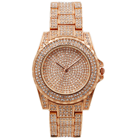 Rhinestone Encrusted Luxury Watch