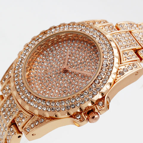 Rhinestone Encrusted Luxury Watch