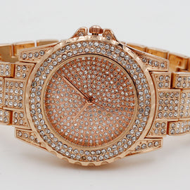 Rhinestone Encrusted Luxury Watch