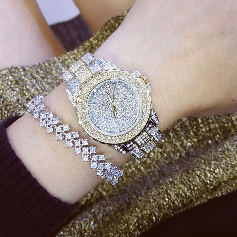 Rhinestone Encrusted Luxury Watch