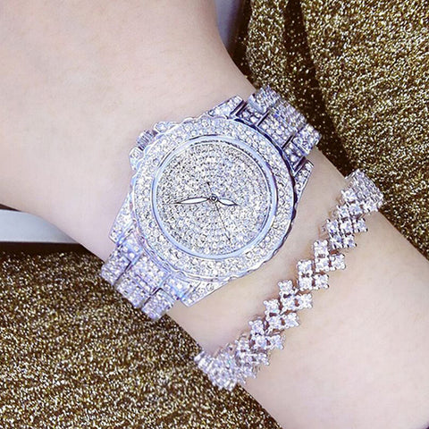 Rhinestone Encrusted Luxury Watch