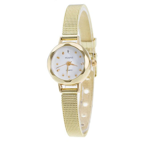 Steel Mesh Band Quartz Wrist Watch