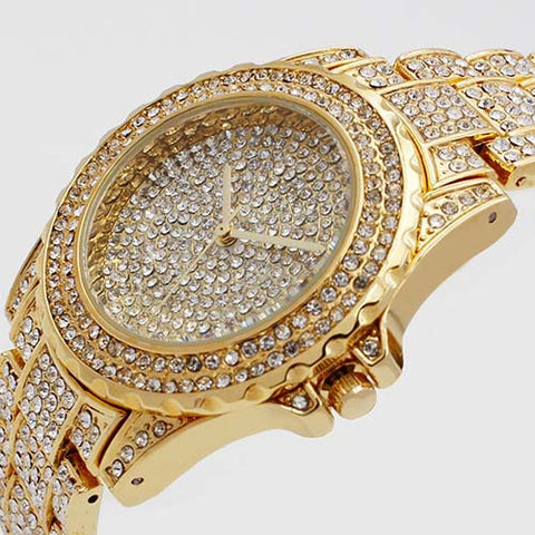 Rhinestone Encrusted Luxury Watch