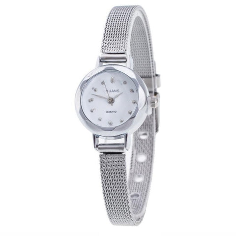 Steel Mesh Band Quartz Wrist Watch